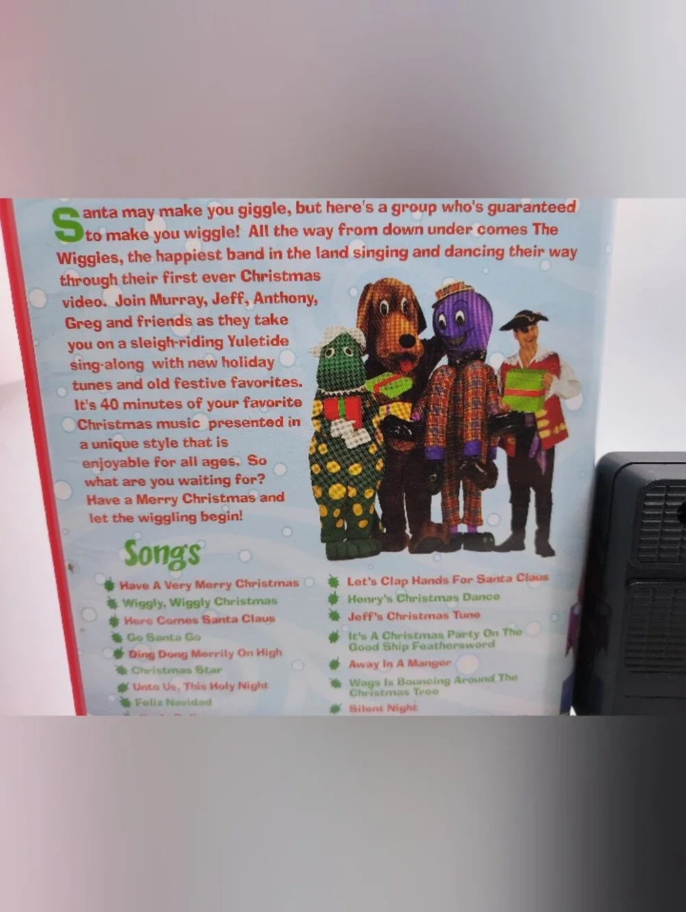 The Wiggles : Wiggly Wiggly Christmas VHS, 2002 Tested Works